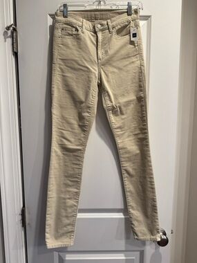 GAP 1969 Beige Slim Straight Leg Corduroy Pants